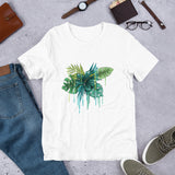 Green Flower Short-Sleeve Unisex T-Shirt