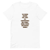 Animal Rescue Person Short-Sleeve Unisex T-Shirt