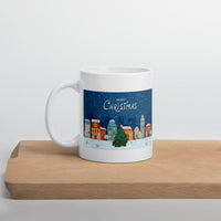 Merry Christmas Holiday White Glossy Mug