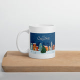 Merry Christmas Holiday White Glossy Mug
