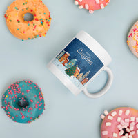 Merry Christmas Holiday White Glossy Mug
