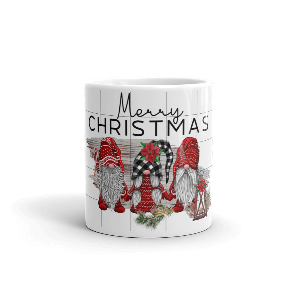 Merry Christmas White Glossy Coffee Mug