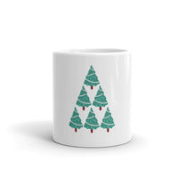 Holiday White Glossy Mug Tree Design