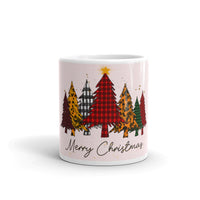 Colorful Christmas Tree White Glossy Mug