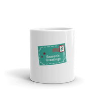 Seasons Greetings White Glossy Mug