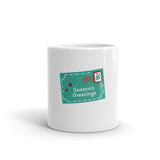 Seasons Greetings White Glossy Mug