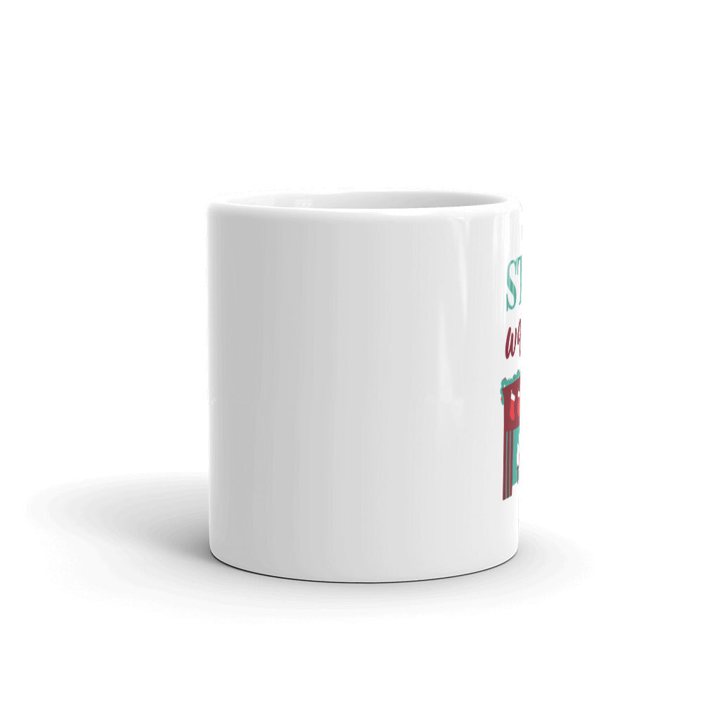 Stay Warm White Glossy Mug