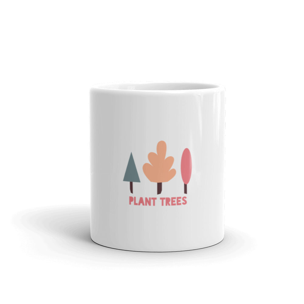 Plant Trees Environment White Glossy Mug