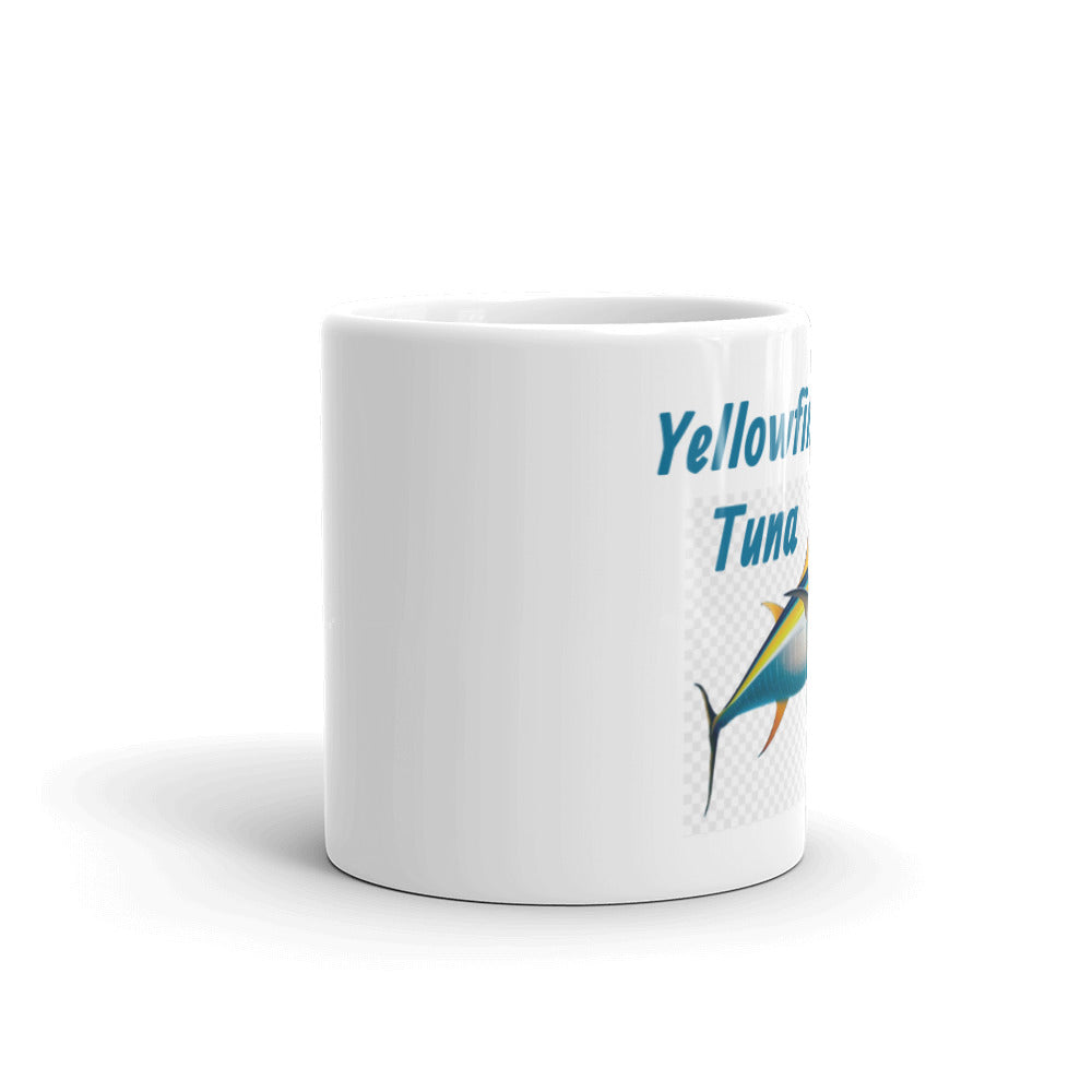 Yellowfin Tuna White Glossy Mug