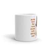 Morning Coffee with My Collie White Glossy Mug
