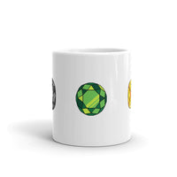 Diamond Design White Glossy Mug