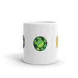 Diamond Design White Glossy Mug