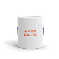 New York State Flag Design White Glossy Mug