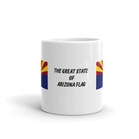 The Great State of Arizona Flag White Glossy Mug