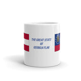 The Great State of Georgia Flag White Glossy Mug