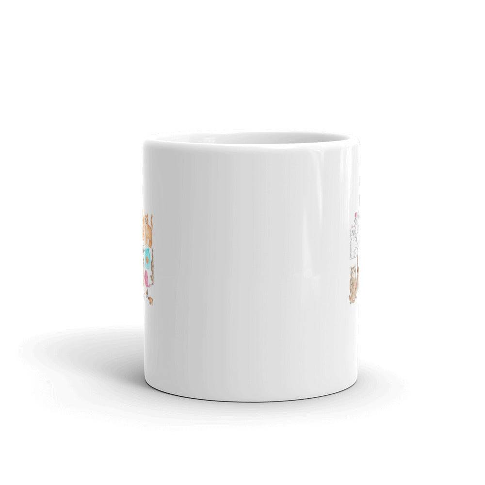 Cats White Glossy Mug