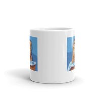 Cute Kitten Design White Glossy Mug