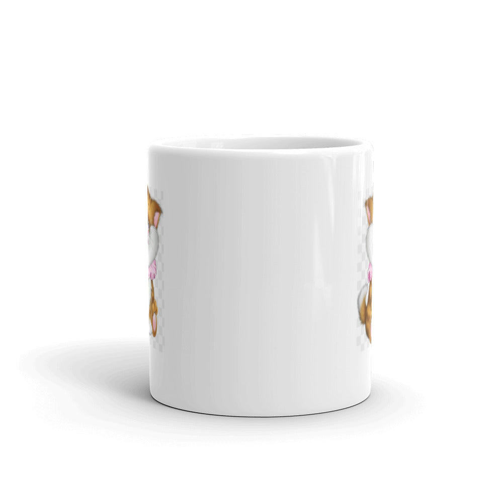 Classic Kitten Design White Glossy Mug