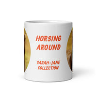 Horsing Around White Glossy Mug