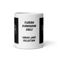 Florida Burrowing Owls White Glossy Mug