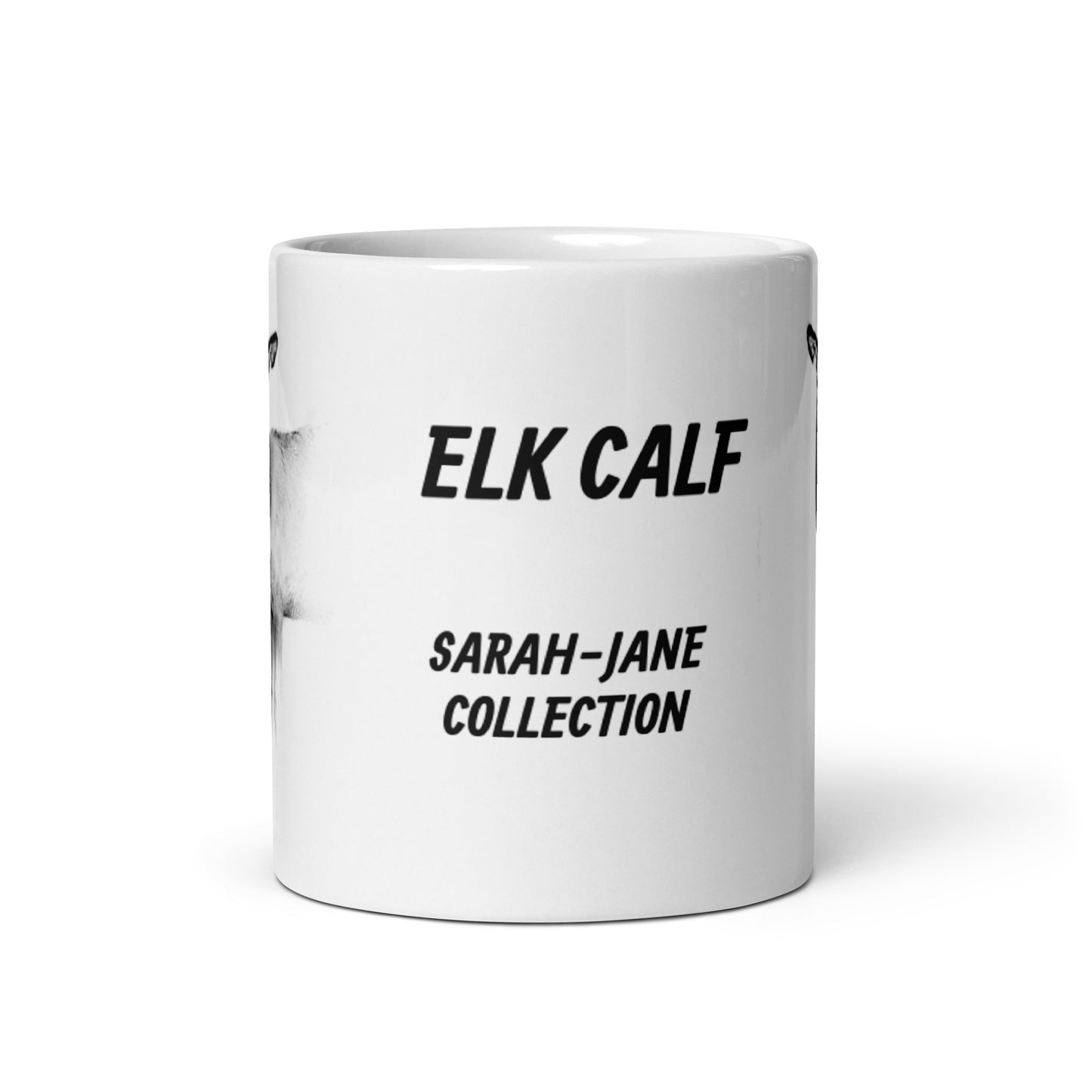 Sarah-Jane Collection Elk Calf  White Glossy Mug