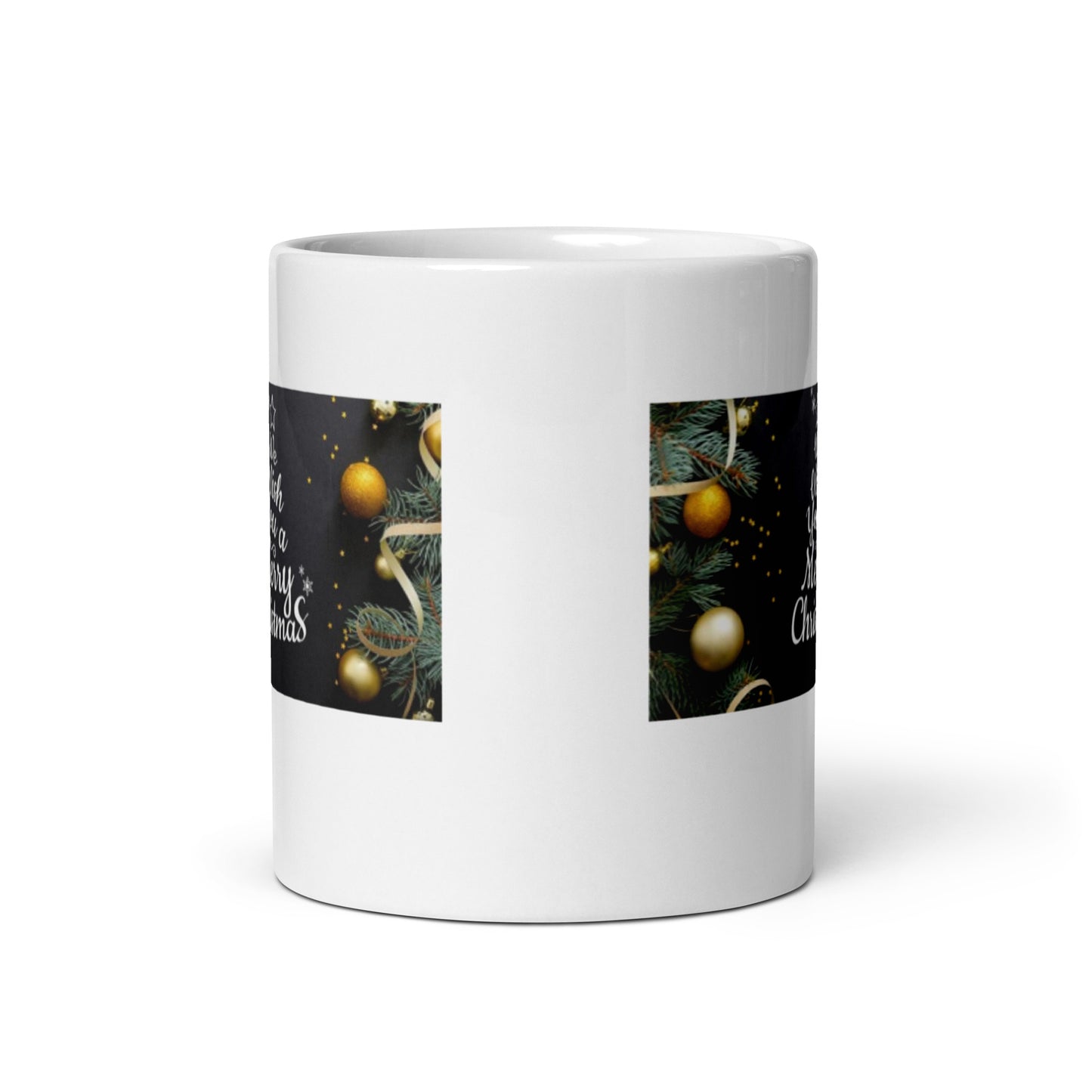 We Wish You a Merry Christmas White Glossy Mug