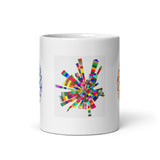 Abstract Art White Glossy Coffee Mug