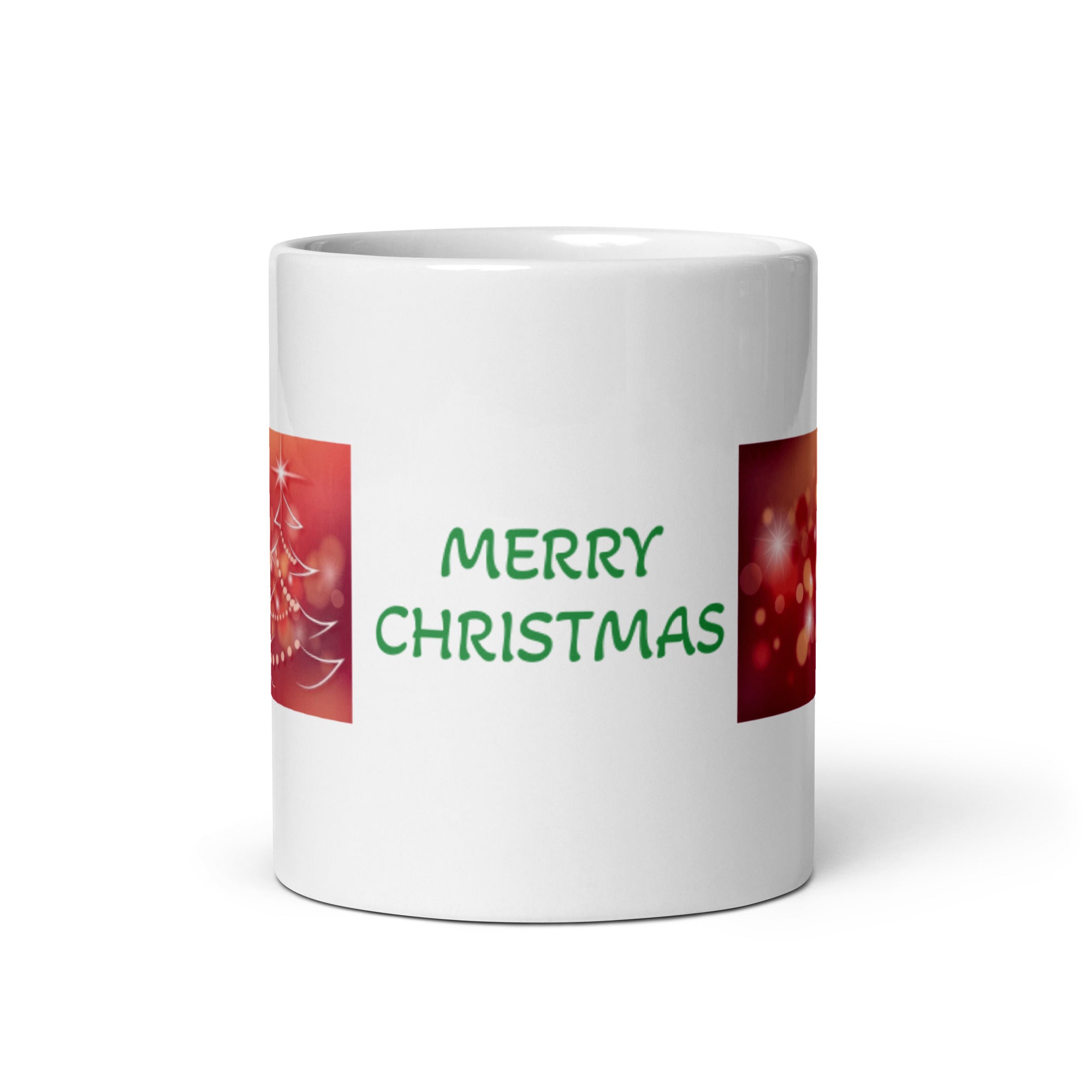 Merry Christmas White Glossy Mug