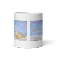 Merry Christmas and Happy New Year White Glossy Mug