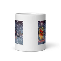Merry Christmas Holiday White Glossy Mug