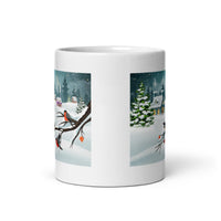 Holiday Merry Christmas White Glossy Mug