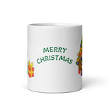 Merry Christmas with Santa White Glossy Mug