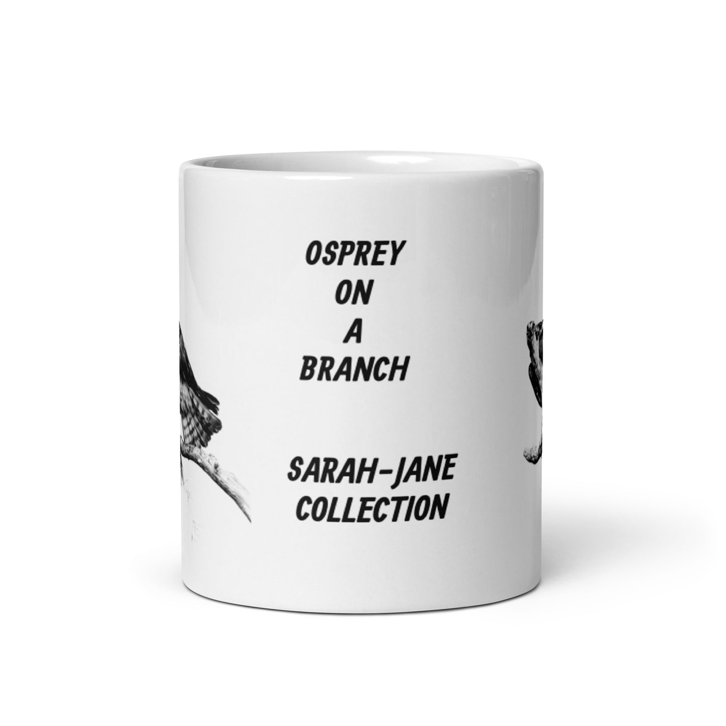 Sarah-Jane Collection Osprey White Glossy Mug