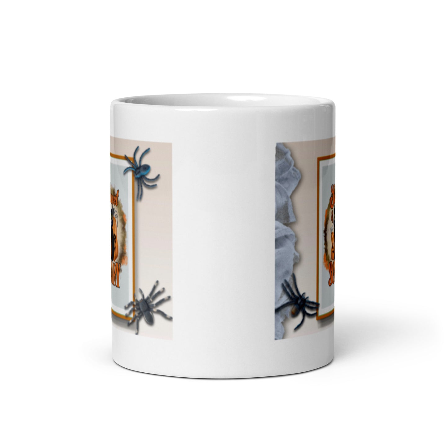 Scary Halloween White Glossy Mug