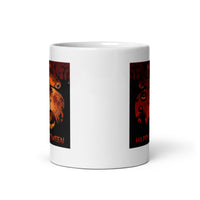 Happy Halloween with Pumpkins White Glossy Mug