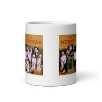 The Kittens Wish You A Very Merry Christmas White Glossy Mug