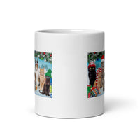 Kitten Christmas Design White Glossy Mug