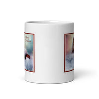 Merry Christmas Kitten Designer White Glossy Mug