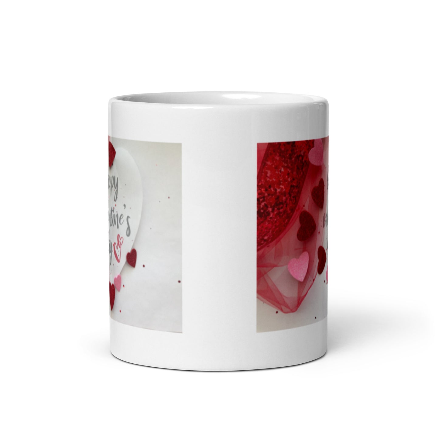 Happy Valentines Day with Hearst White Glossy Mug