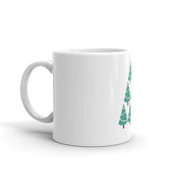 Holiday White Glossy Mug Tree Design