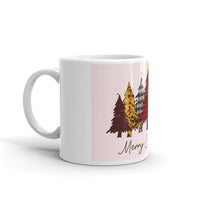 Colorful Christmas Tree White Glossy Mug