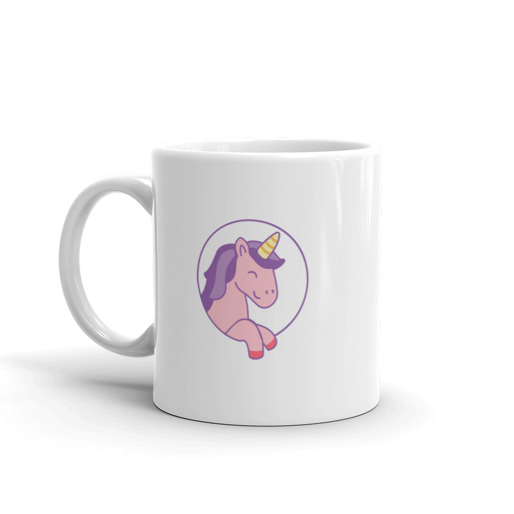 Designer Unicorn White Glossy Mug
