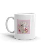 White glossy mug