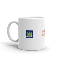 New York State Flag Design White Glossy Mug