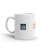 New York State Flag Design White Glossy Mug