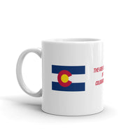 The Great State of Colorado Flag White Glossy Mug