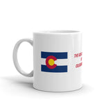 The Great State of Colorado Flag White Glossy Mug