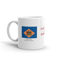 The Great State of Delaware Flag White Glossy Mug