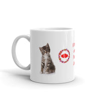 Kittens are Pure Love Design White Glossy Mug