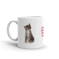 Great Day with Coffee and My Kitten White Glossy Mug